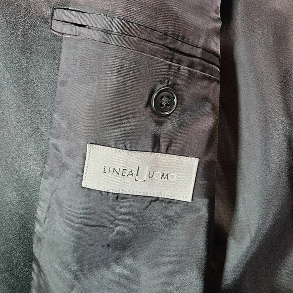 Linea Uomo 54L‎ 2PC Tuxedo Men Pants 50 x 28 Wool Black